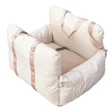 Linen Car Pet Safety Seat Front Bed