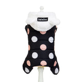 Warm Big polka Dotted Four-Leg Cotton Coat