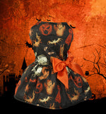 Halloween Pet Dress Pumpkin Print Party Clothing Costume