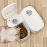 Automatic Smart Food Dispenser Timer Stainless Steel Bowl