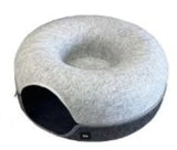Cat Nest Round Woolen Felt Pet Dual-use Tunnel