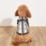 Pet Warm Cotton-Padded Fleece-lined Thickened Reflective Gallus