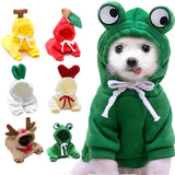 Fruit Dog Hoodie Winter Warm Fleece Coat