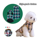 Heavy Cotton Winter Jacket Plaid Zipper