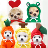 Fruit Dog Hoodie Winter Warm Fleece Coat
