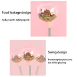 Pet Feeder Leaking Food Ball Self-Playing Tumbler Swing Puzzle Training Dispenser Bowl