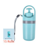 Portable Lightweight Dog Pooper Scooper With Built-in Poop Bag Dispenser Eight-claw Shovel For Pet Toilet Picker
