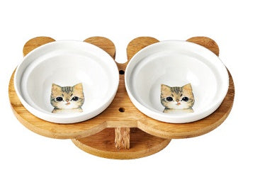 Ceramic Cat Feeding Bowl