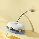 Cat Leakage Food 2 In 1 Toys Turntable Spring Ball