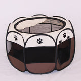Folding Octagonal Pet Fence Oxford Cloth Kennel