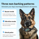 Smart Automatic Anti Barking Dog Collar Rechargeable Bark Stopper HD Digital Display IP67 Waterproof Collar