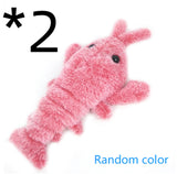 Electric Jumping Shrimp USB Charging Simulation Lobster Plush Pets Toy