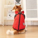 Pet Warm Cotton-Padded Fleece-lined Thickened Reflective Gallus