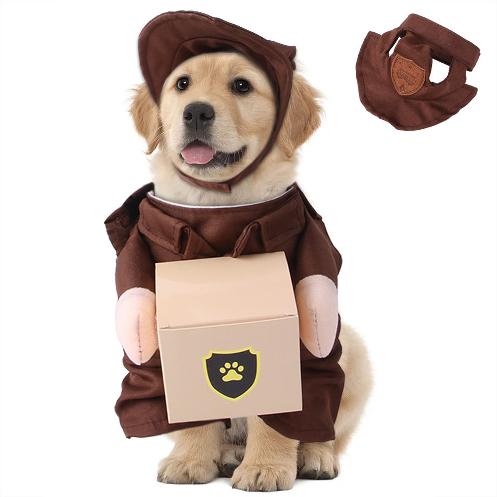 Pet Courier Standing Clothing Outing Funny Costume