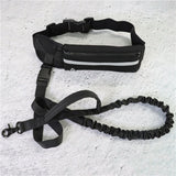Hands Free Dog Leash Pet Walking And Training Belt With Phone Pocket And Water Bottle Holder