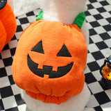 Pet Halloween Pumpkin Vest Festive Harness Thanksgiving Christmas Apparel