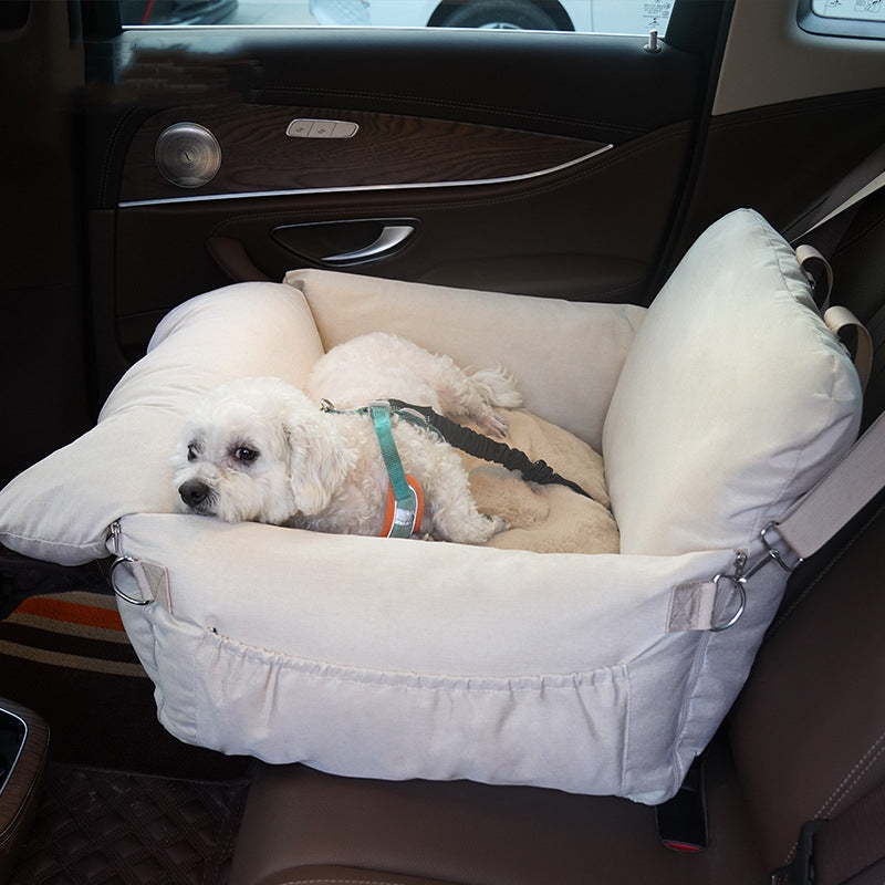 Linen Car Pet Safety Seat Front Bed