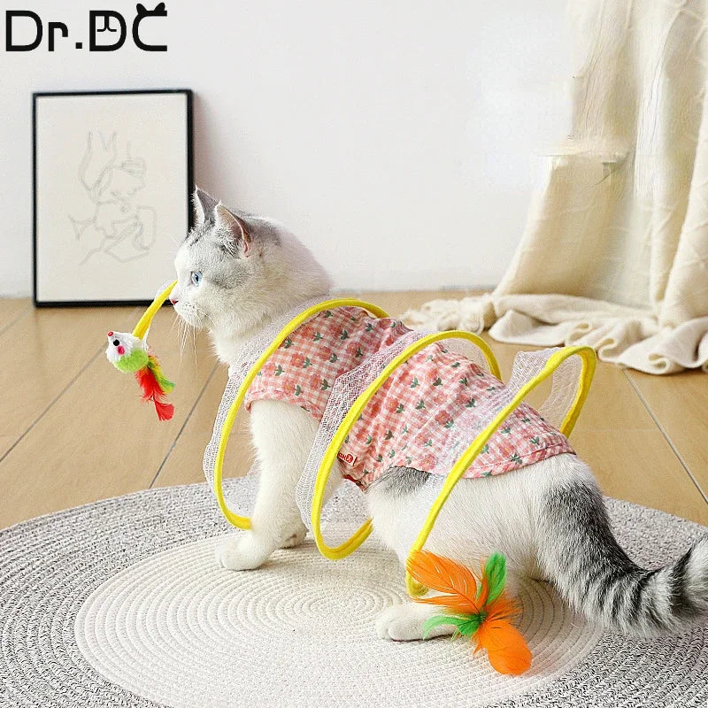Folded Cat Tunnel S Type Spring Tunnel