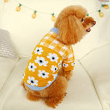 Bowknot Hollow Knit Pet Sweater