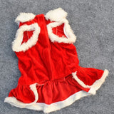 Pet New Year And Christmas Classic Red Skirt