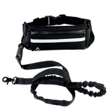 Hands Free Dog Leash Pet Walking And Training Belt With Phone Pocket And Water Bottle Holder