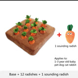 Carrot Plush Vegetable Chew Toy Snuffle Mat