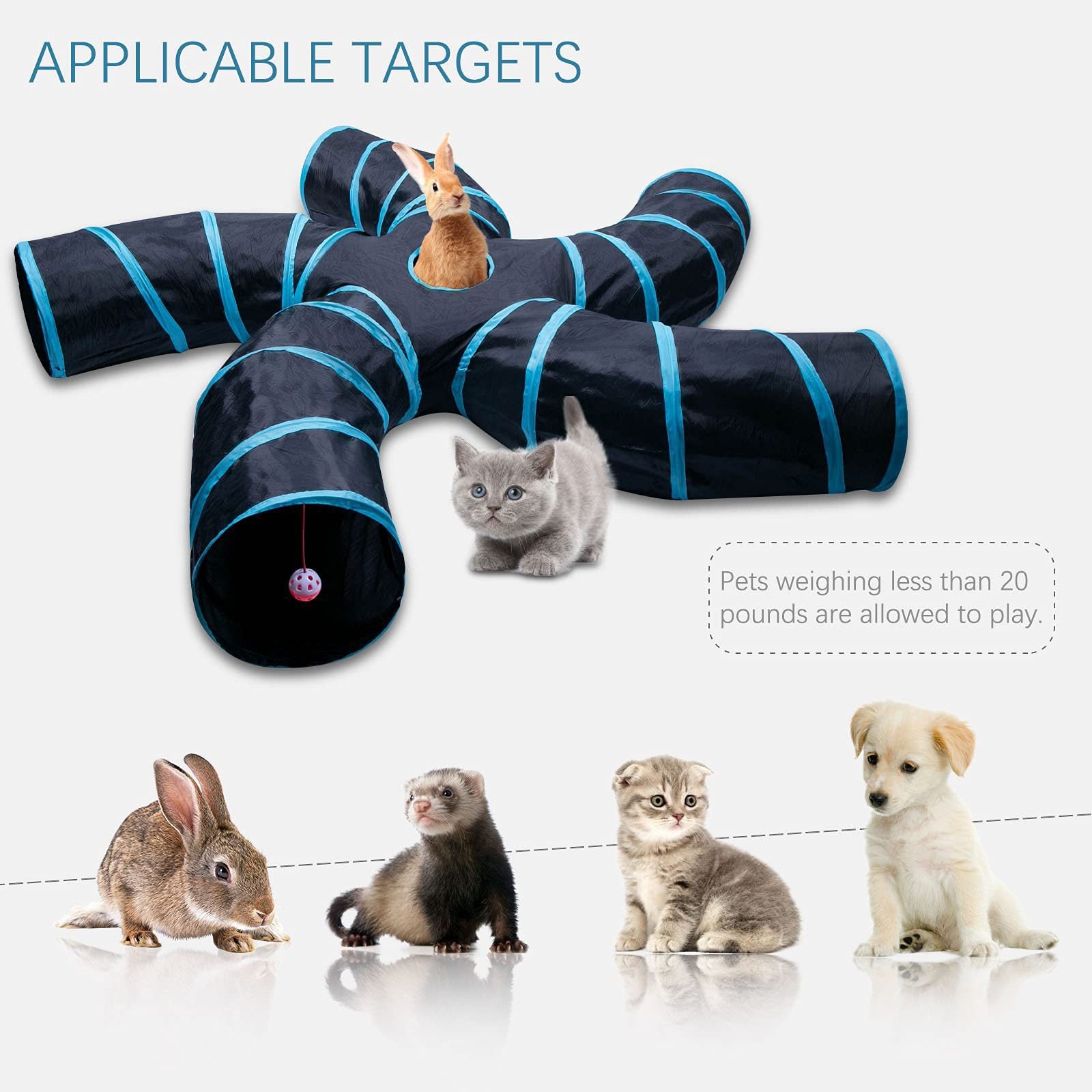 Tree Pattern Tunnel For Cats