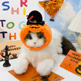Pet Halloween Pumpkin Vest Festive Harness Thanksgiving Christmas Apparel