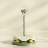 Cat Leakage Food 2 In 1 Toys Turntable Spring Ball