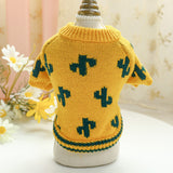 Bowknot Hollow Knit Pet Sweater