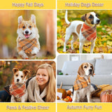 Pet Bandana With Tassels Edges Classic Plaid Triangle Scarf