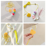 Funny Self-hey Interactive Toy Rope Grabbing Mouse Telescopic Hanging