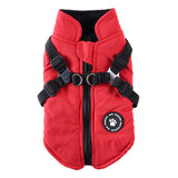 Chest Strap Jacket Cotton-Padded Coat