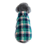 Heavy Cotton Winter Jacket Plaid Zipper