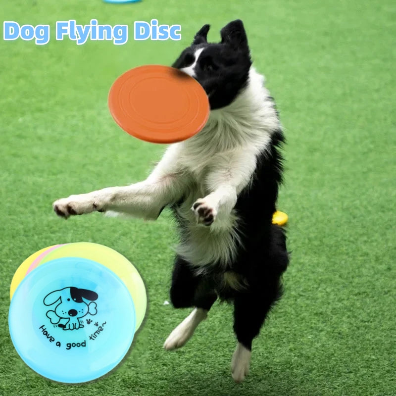 Silicone Flying Saucer Flying Discs Resistant Chew