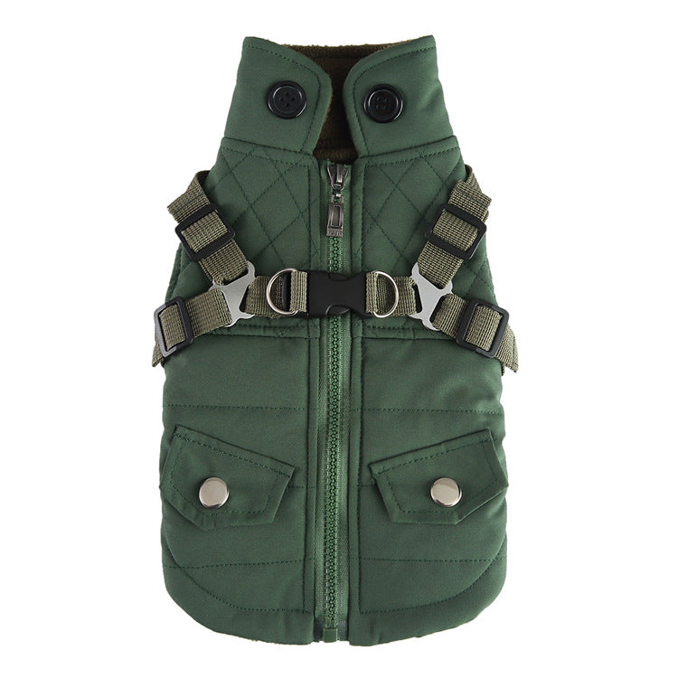 Pet Winter Cotton Zipper Jacket