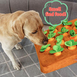 Carrot Plush Vegetable Chew Toy Snuffle Mat
