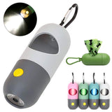 Led Light Pet Waste Bag Dispenser Poop Scooper Clean Accessories