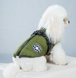 Pet Warm Cotton-Padded Fleece-lined Thickened Reflective Gallus