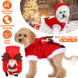 New Year/Christmas Santa Claus Reindeer Antlers Costume Winter Coat Outfit