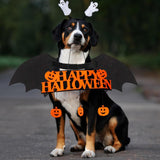 Pet Halloween Bat Wings Cool Luminous Skeleton Bone Cosplay Costume